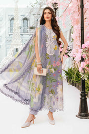 Maria B 3 Piece Unstitched Embroidered Lawn Suit | MPT-2604-A