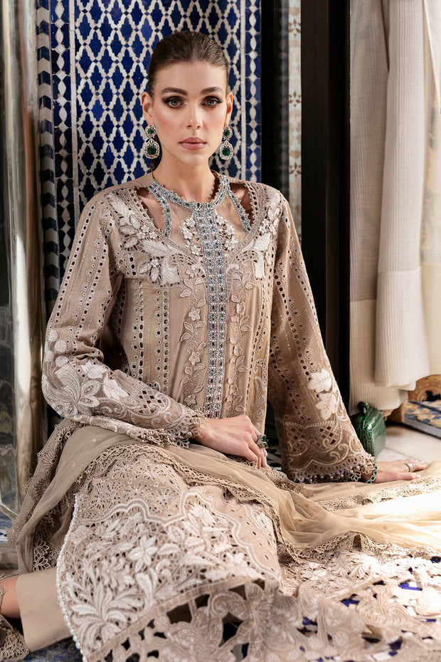 Maria B Piece Unstitched Embroidered Lawn Suit | D-2502-A