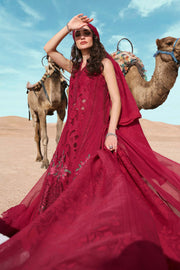 Maria B 3 Piece Unstitched Embroidered Lawn Suit | D-2504-A