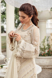 Maria B Unstitched Embroidered Chiffon Suit | MPC-24-104