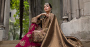 Maria B 3 Piece Unstitched Embroidered Raw Silk Suit
