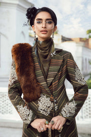 Maria B 3 Piece Unstitched Embroidered Cambric Suit | MPT-2705-B