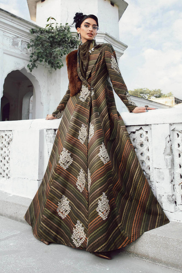 Maria B 3 Piece Unstitched Embroidered Cambric Suit | MPT-2705-B