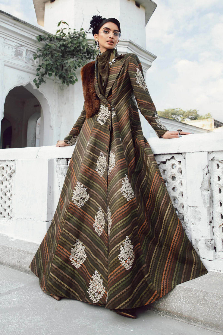 Maria B 3 Piece Unstitched Embroidered Cambric Suit | MPT-2705-B