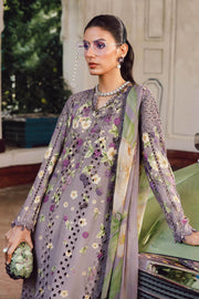 Maria B 3 Piece Unstitched Embroidered Cambric Suit | MPT-2706-B