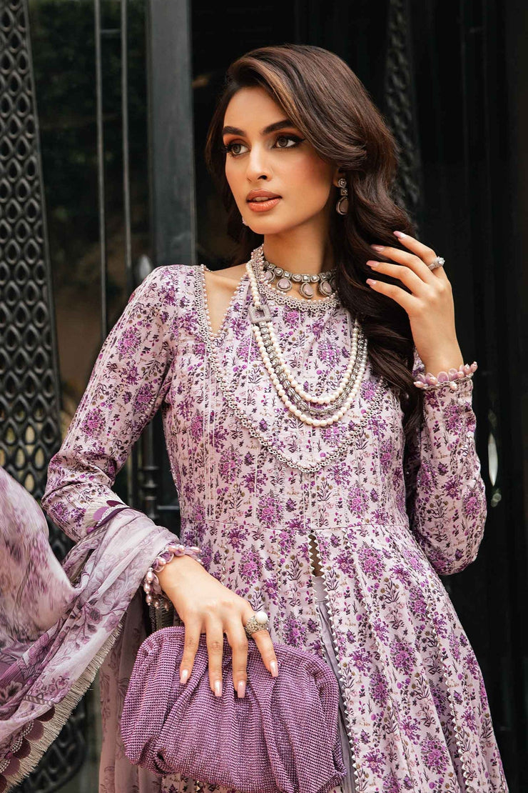 Maria B 3 Piece Unstitched Printed Suit | MPT-2207-B