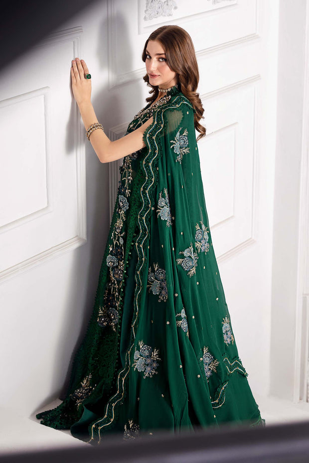 Maria B 3 Piece Unstitched Embroidered Chiffon Suit | BD-3008