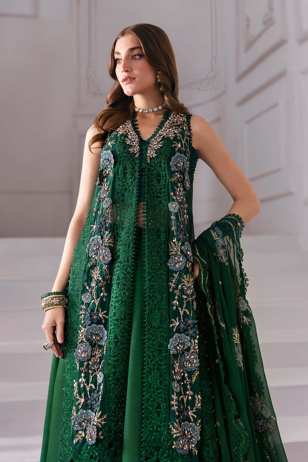 Maria B 3 Piece Unstitched Embroidered Chiffon Suit | BD-3008