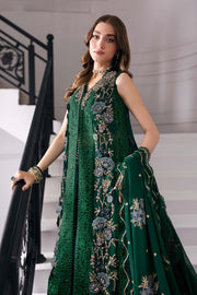Maria B 3 Piece Unstitched Embroidered Chiffon Suit | BD-3008