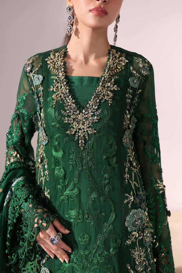 Maria B 3 Piece Unstitched Embroidered Chiffon Suit | BD-3008