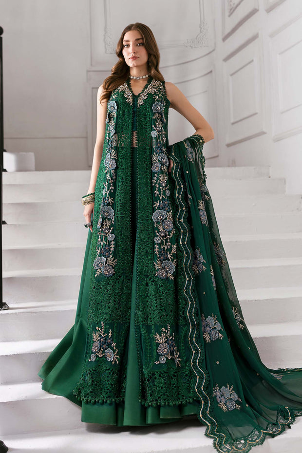 Maria B 3 Piece Unstitched Embroidered Chiffon Suit | BD-3008