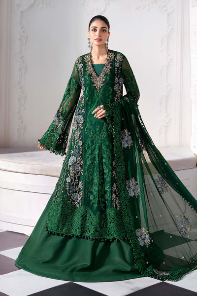 Maria B 3 Piece Unstitched Embroidered Chiffon Suit | BD-3008