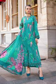 Maria B 3 Piece Unstitched Printed Cambric Suit | MPT-2301-A