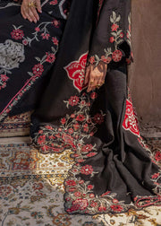 Saira Shakira Khaddar Unstitched in Black - RLX3828 |