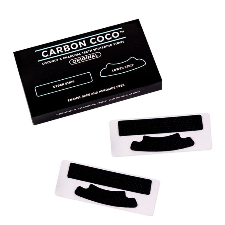 Coconut and Charcoal Teeth Whitening Strips