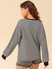 Pocket Front Striped Tee