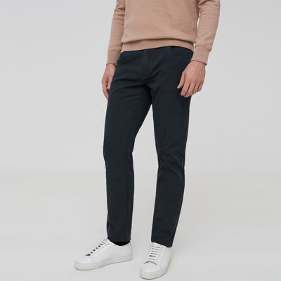 Brand ov-s slim fit stretchable navy blue mens cotton jeans