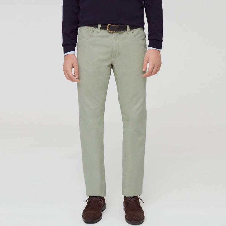 Brand ov-s slim fit stretchable greenish grey mens cotton jeans
