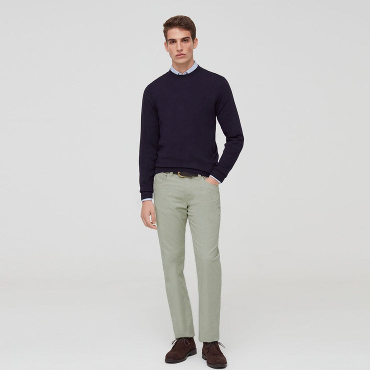 Brand ov-s slim fit stretchable greenish grey mens cotton jeans