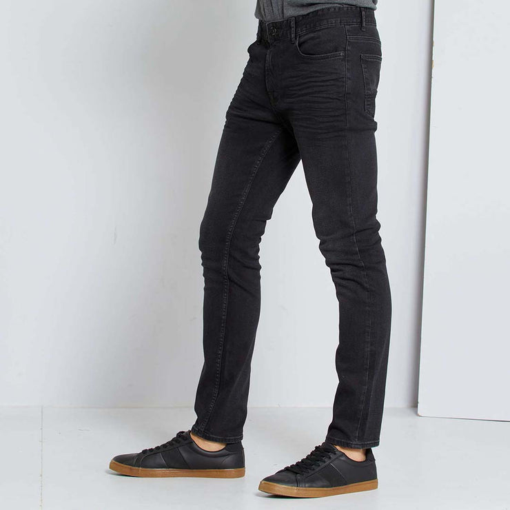 Brand K!abi slim fit stretchable black mens jeans